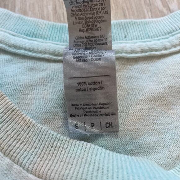 Gorillaz Band Tee Graphic T-Shirt Sz Small Tie Dye Pastel Gildan Heavy Cotton - Picture 3 of 6